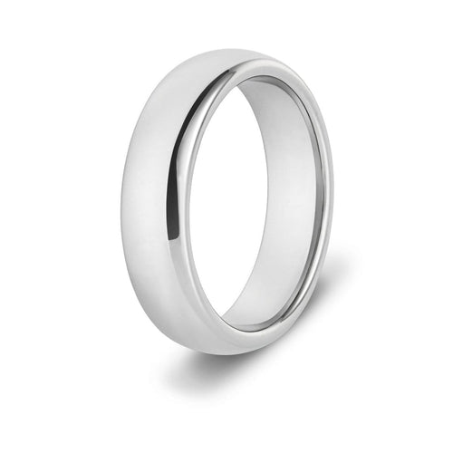 Men's Classic Silver Titanium Ring