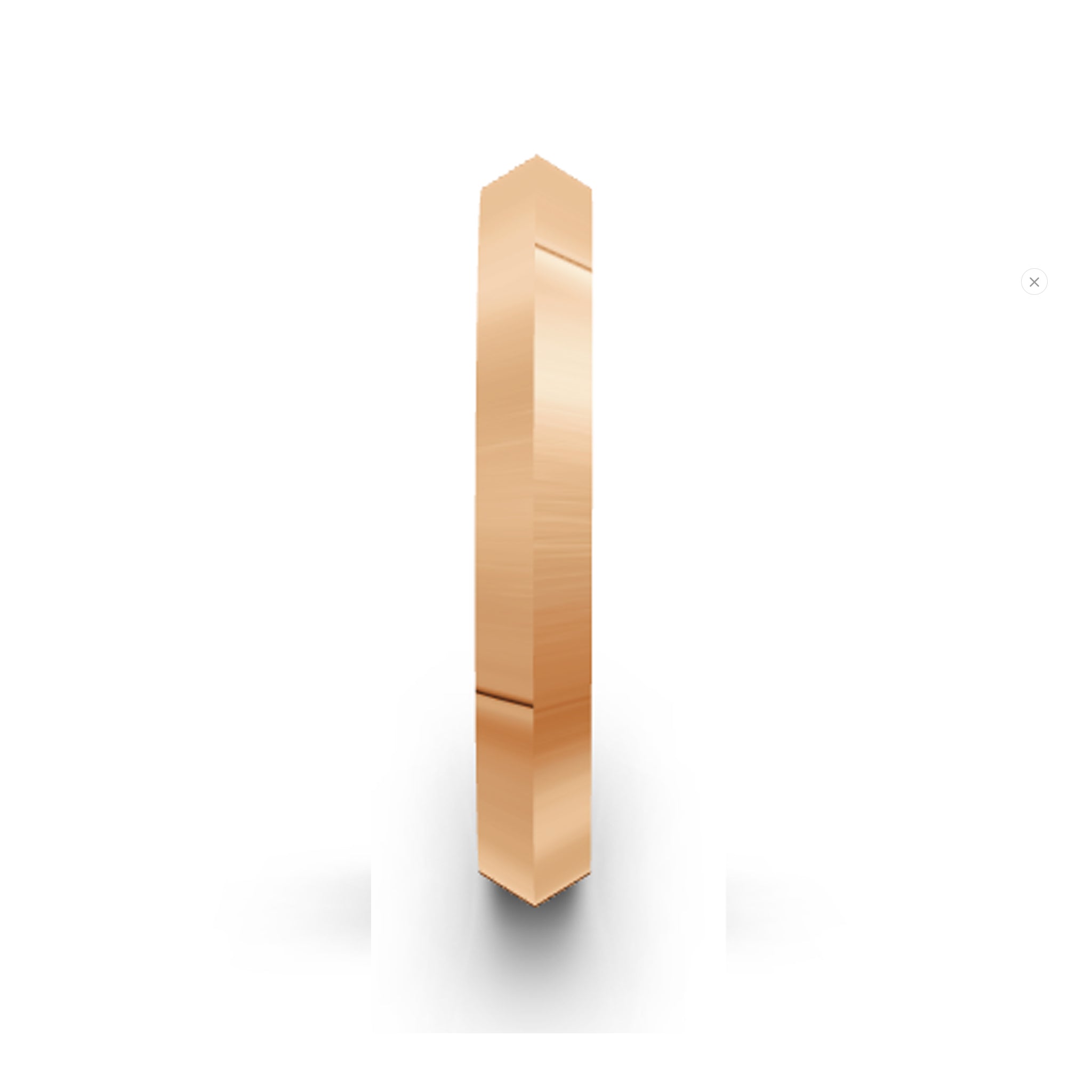 Women's Rose Gold Knife Edge Ring