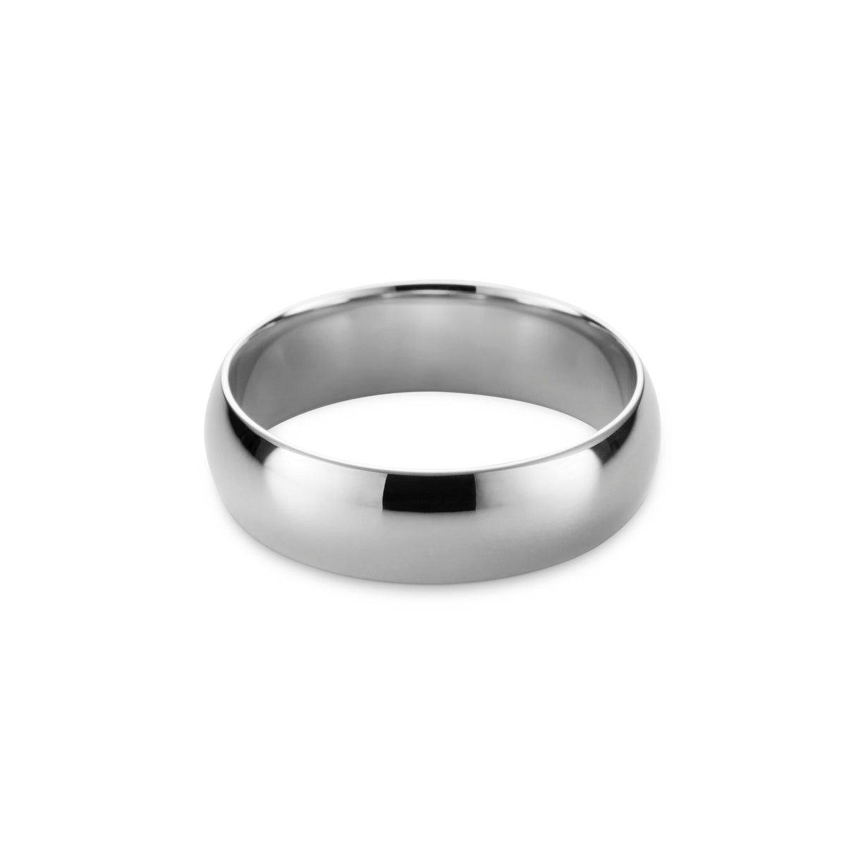 Men&#39;s Classic White Gold Ring