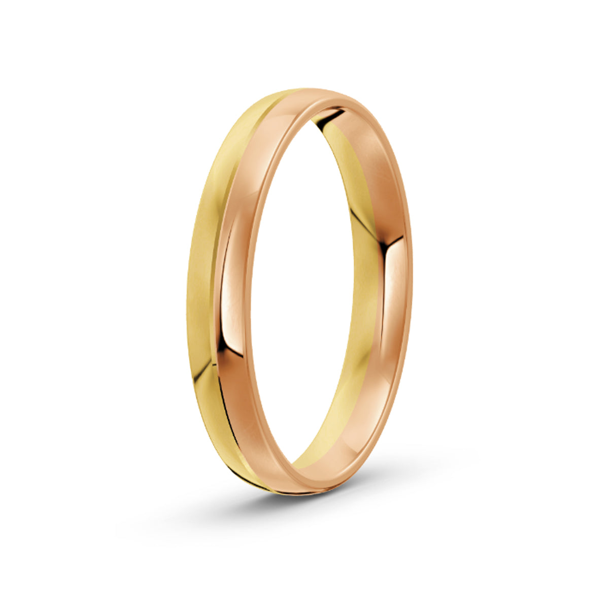 Women's Classic Two Tone Gold Ring