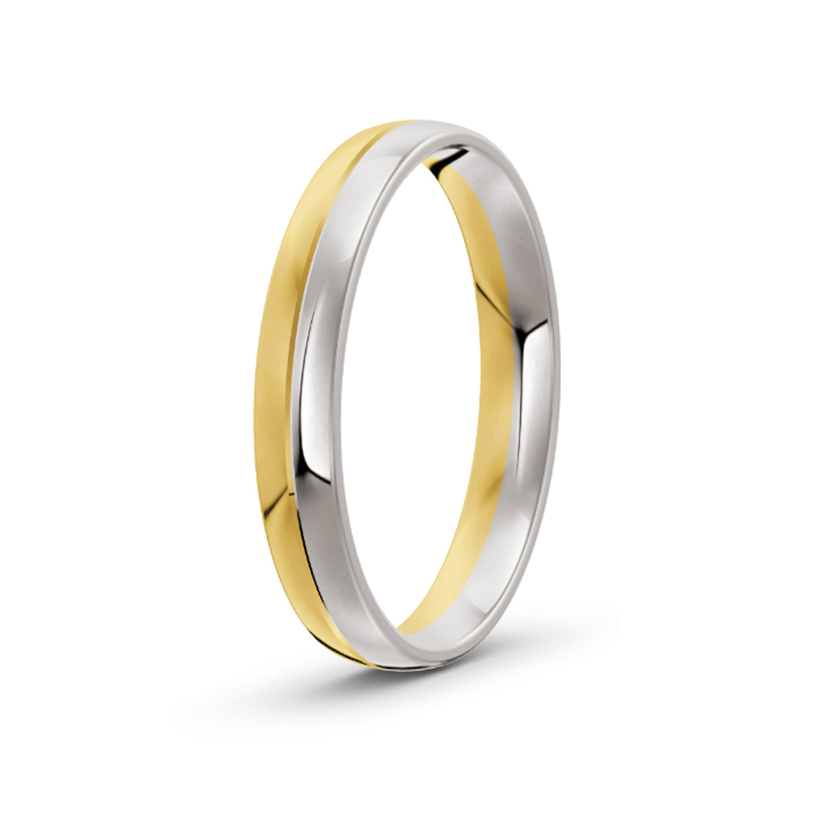 Women's Classic Two Tone Gold Ring