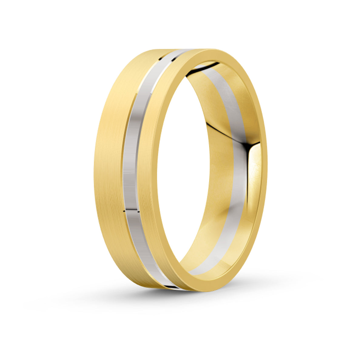 Men's Two Tone Gold Accent
