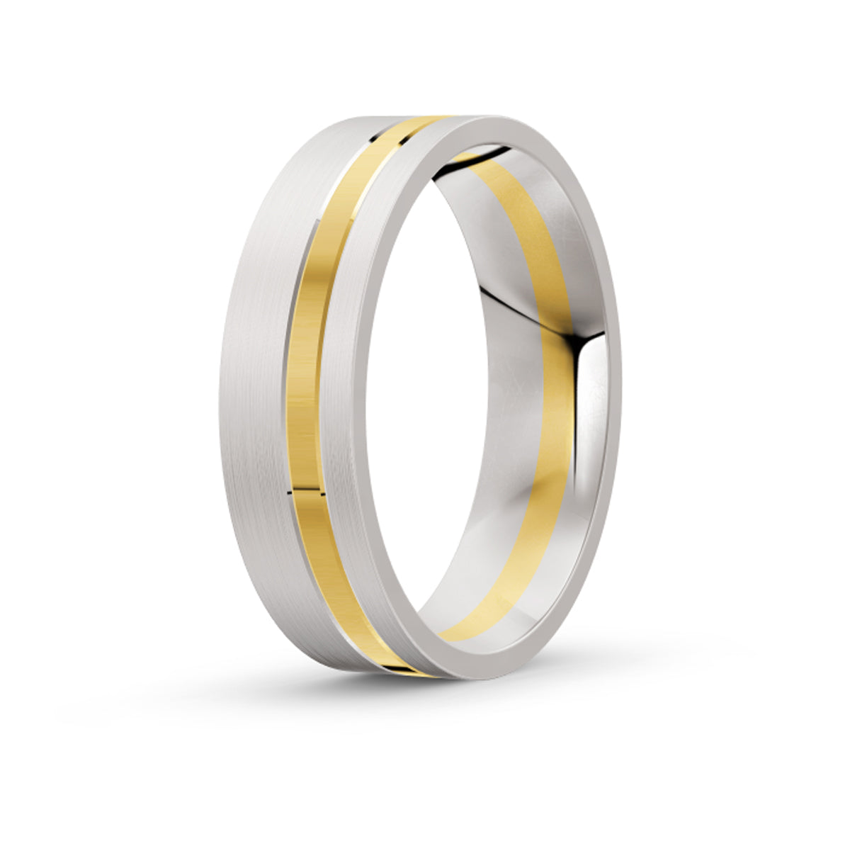 Men's Two Tone Gold Accent