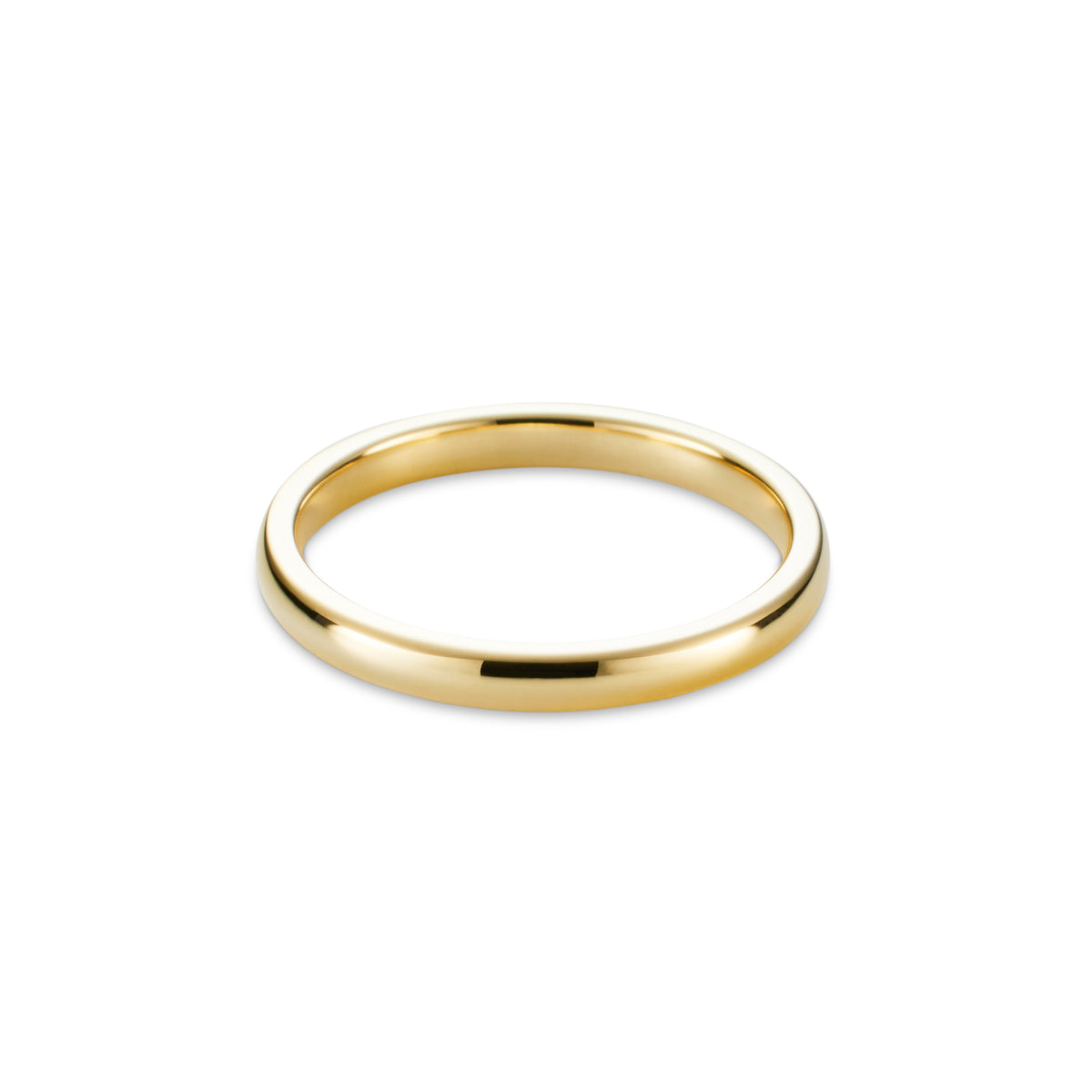 Men&#39;s Classic Slim Yellow Gold Ring