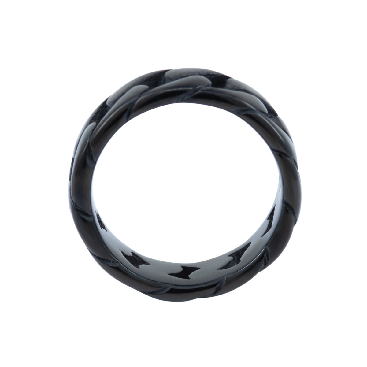 Men&#39;s Black Chain Link Ring