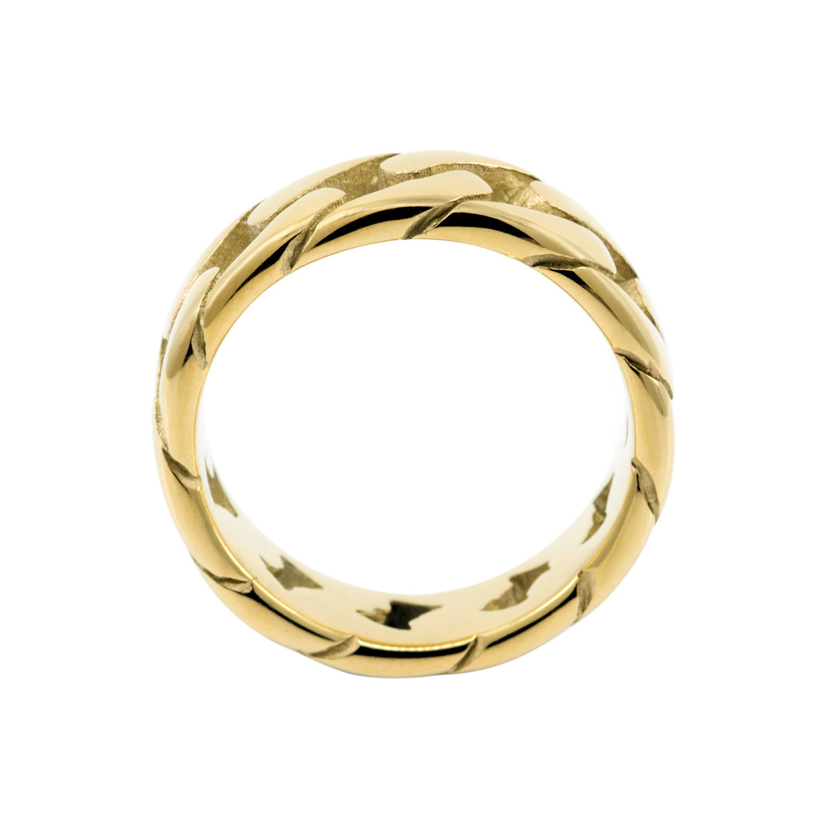 Men&#39;s Gold Chain Link Ring