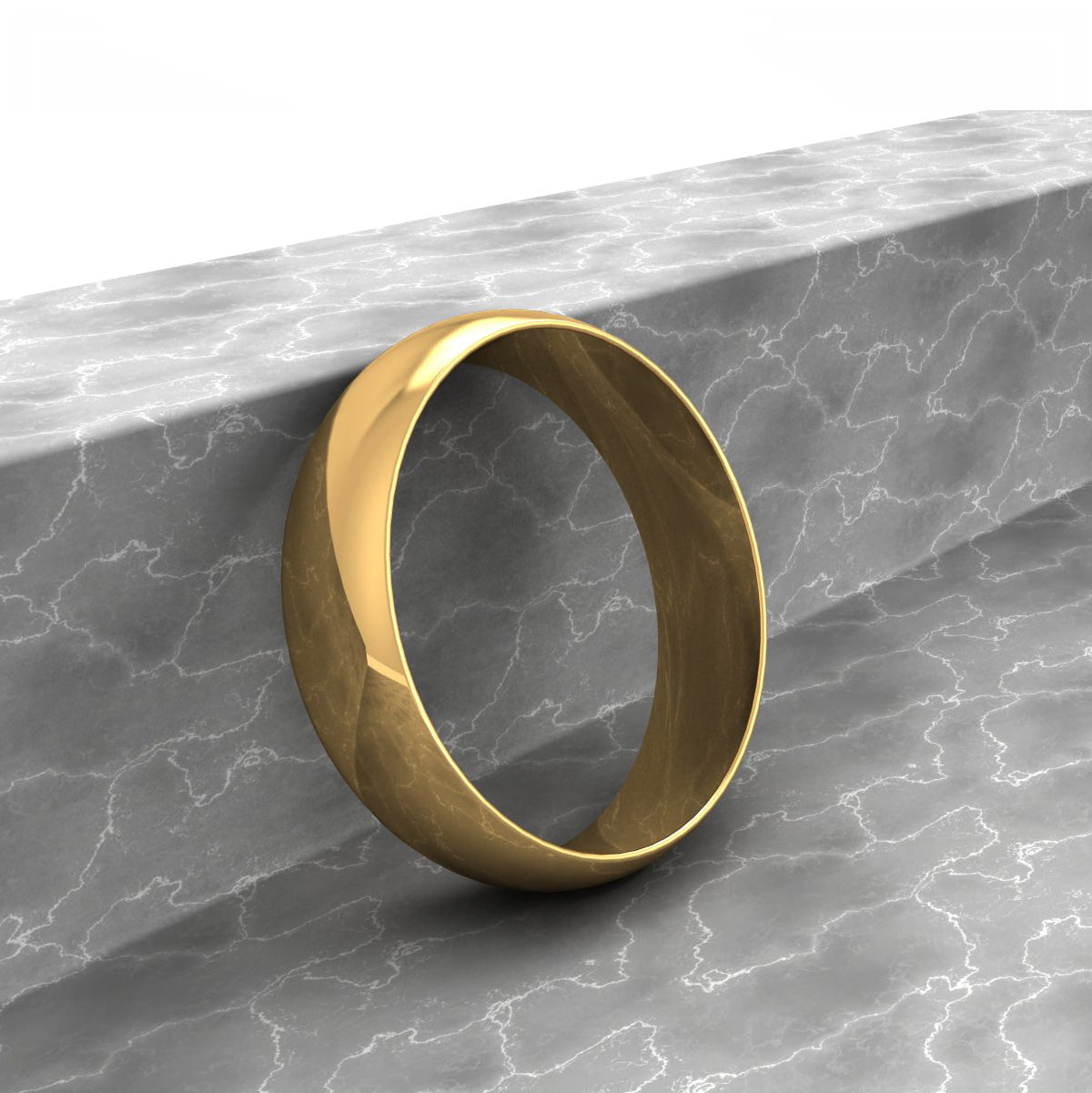 Men&#39;s Classic Yellow Gold Ring