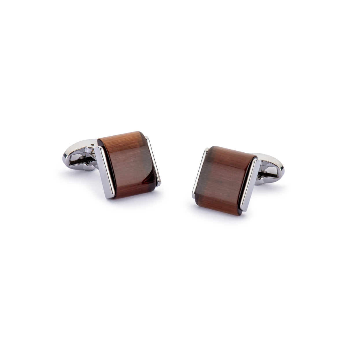 Square Tiger Eye Cufflinks