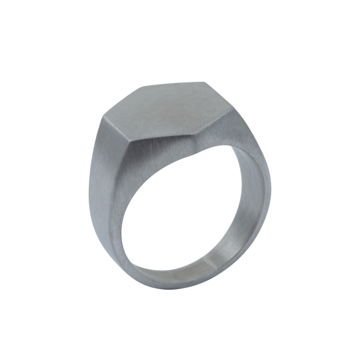 Men&#39;s Hexagon Signet Ring