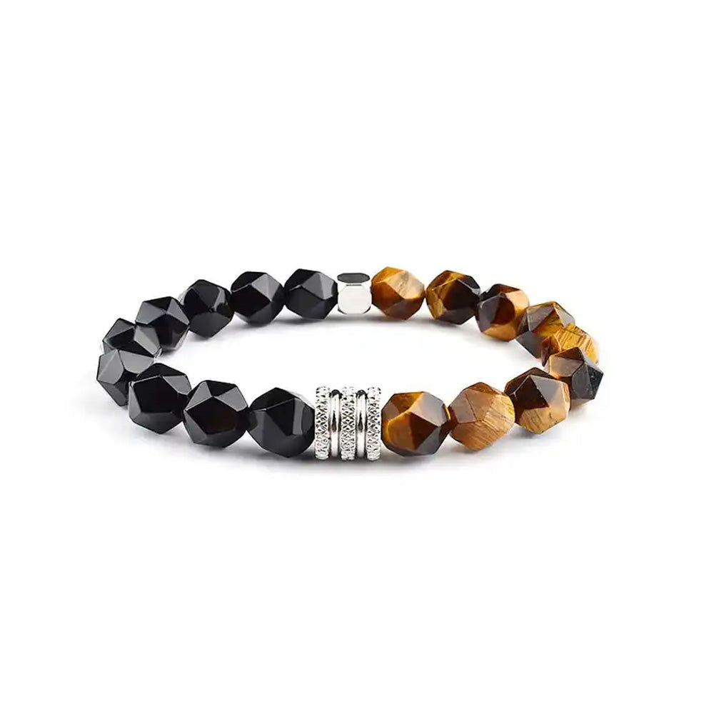 Tiger&#39;s Eye &amp; Onyx Protection Bracelet