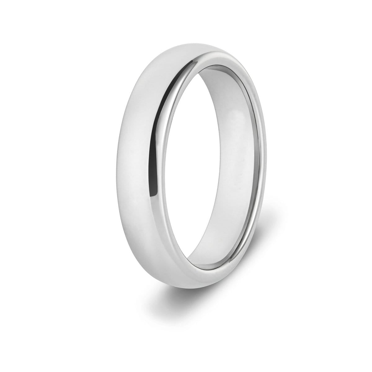 Women&#39;s 4mm Classic Silver Tungsten Ring