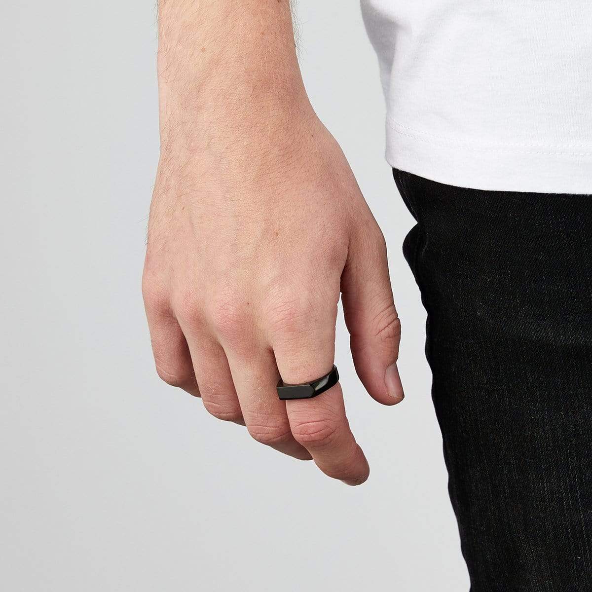 Black Bar Signet Ring