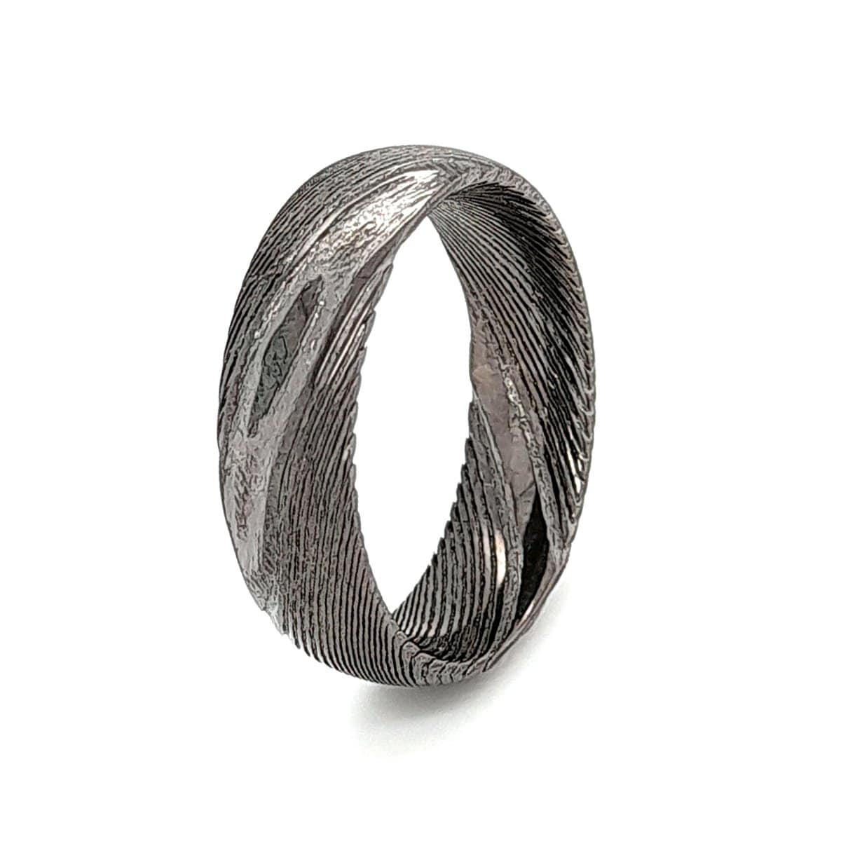 Men’s Gunmetal Damascus Ring