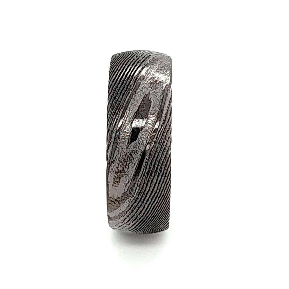 Men’s Gunmetal Damascus Ring