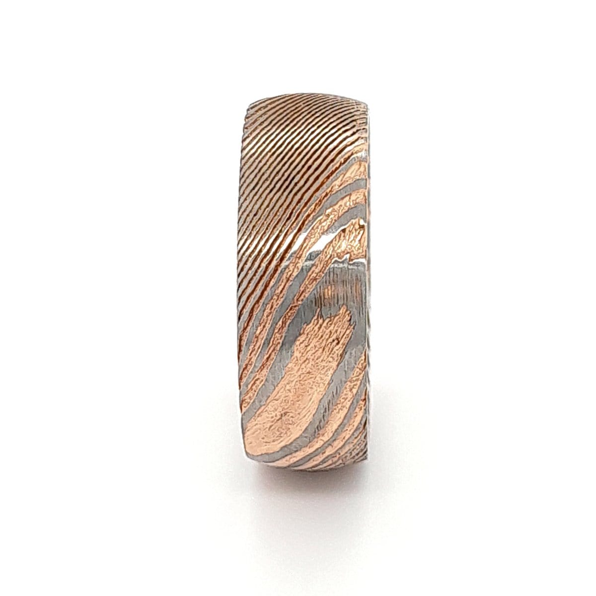 Men’s Rose Gold Damascus Ring