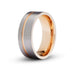 Men’s Rose Gold Accent Tantalum Ring