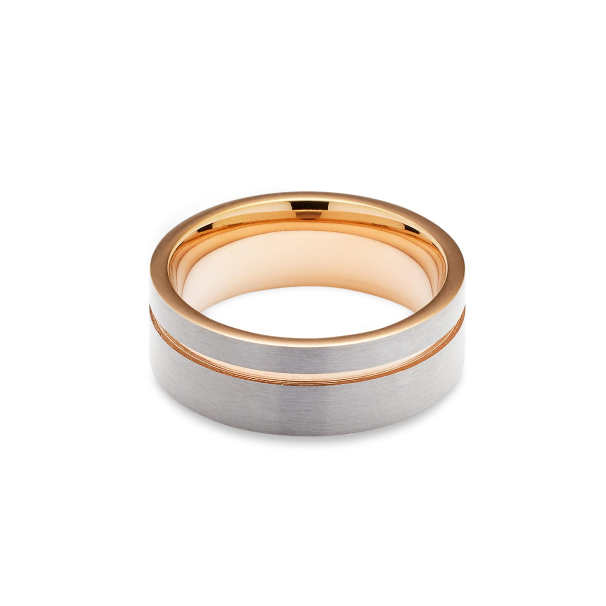 Men’s Rose Gold Accent Tantalum Ring