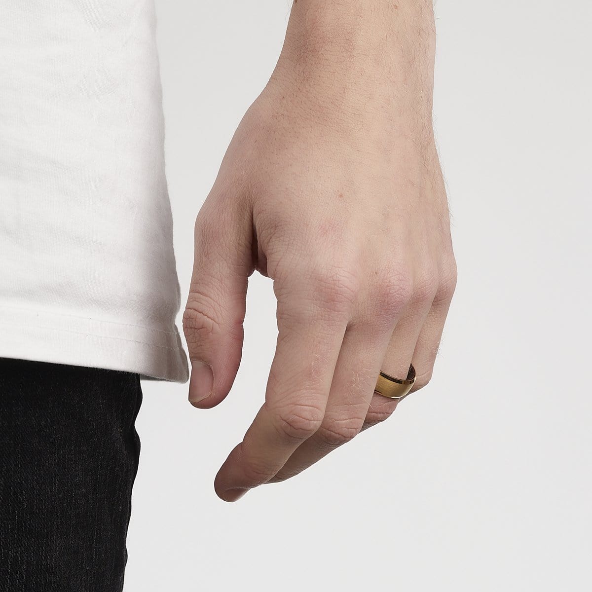 Men’s Gold Wood Inlay Ring