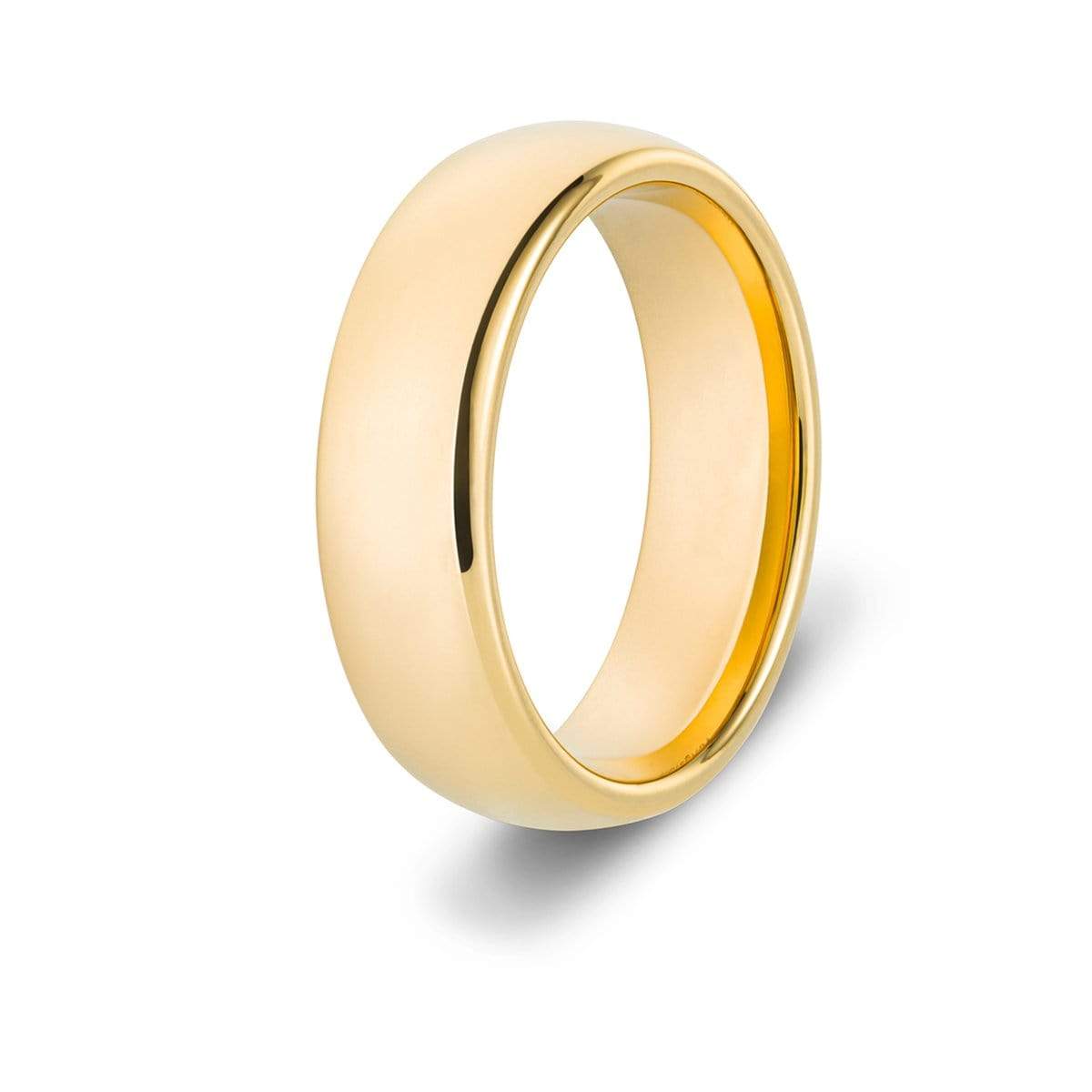 Classic Gold Tungsten Ring Set