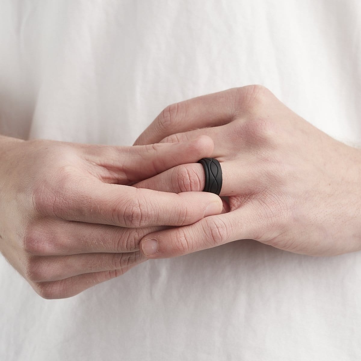 Men's Infinity Silicone Ring Bundle