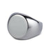 Men’s Silver Oval Signet Ring