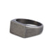 Men’s Gunmetal Rectangle Signet Ring