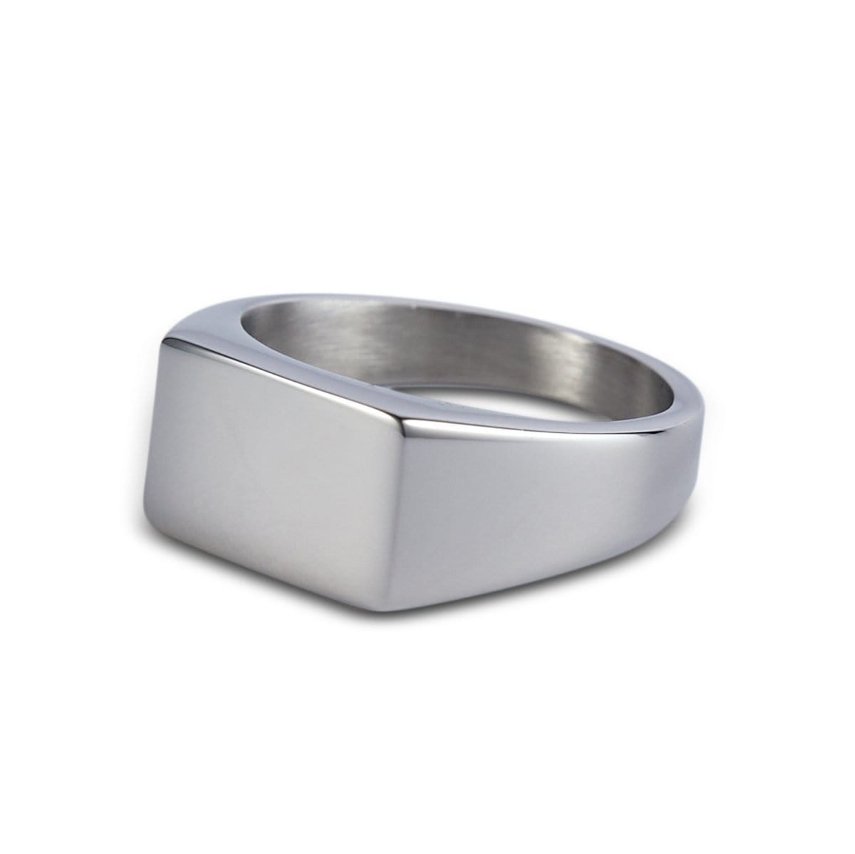 Men’s Silver Rectangle Signet Ring