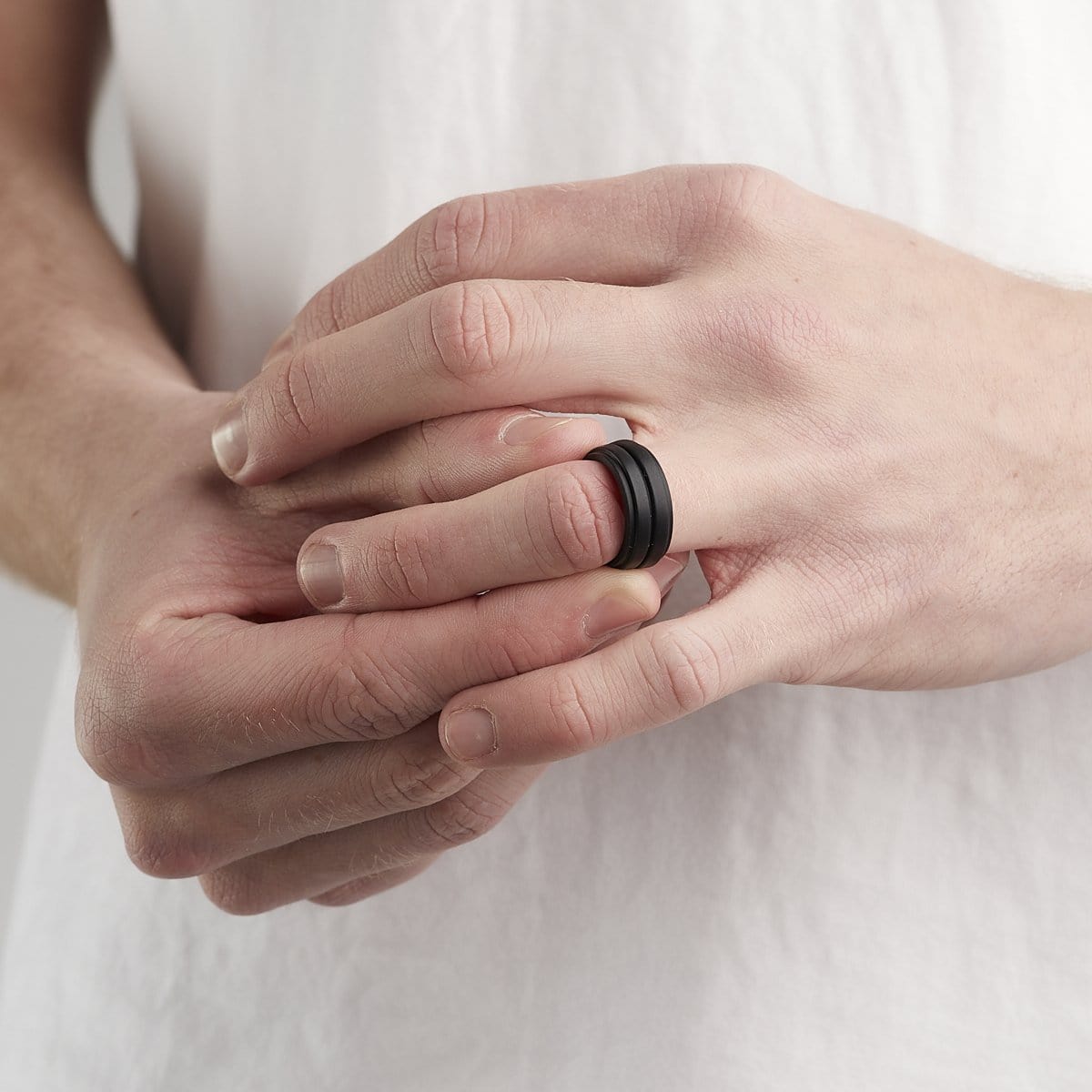 Men&#39;s Singletrack Silicone Ring