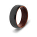 Men's Wood Inlay Tungsten Ring