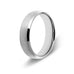 Men’s Beveled Edge Silver Titanium Ring