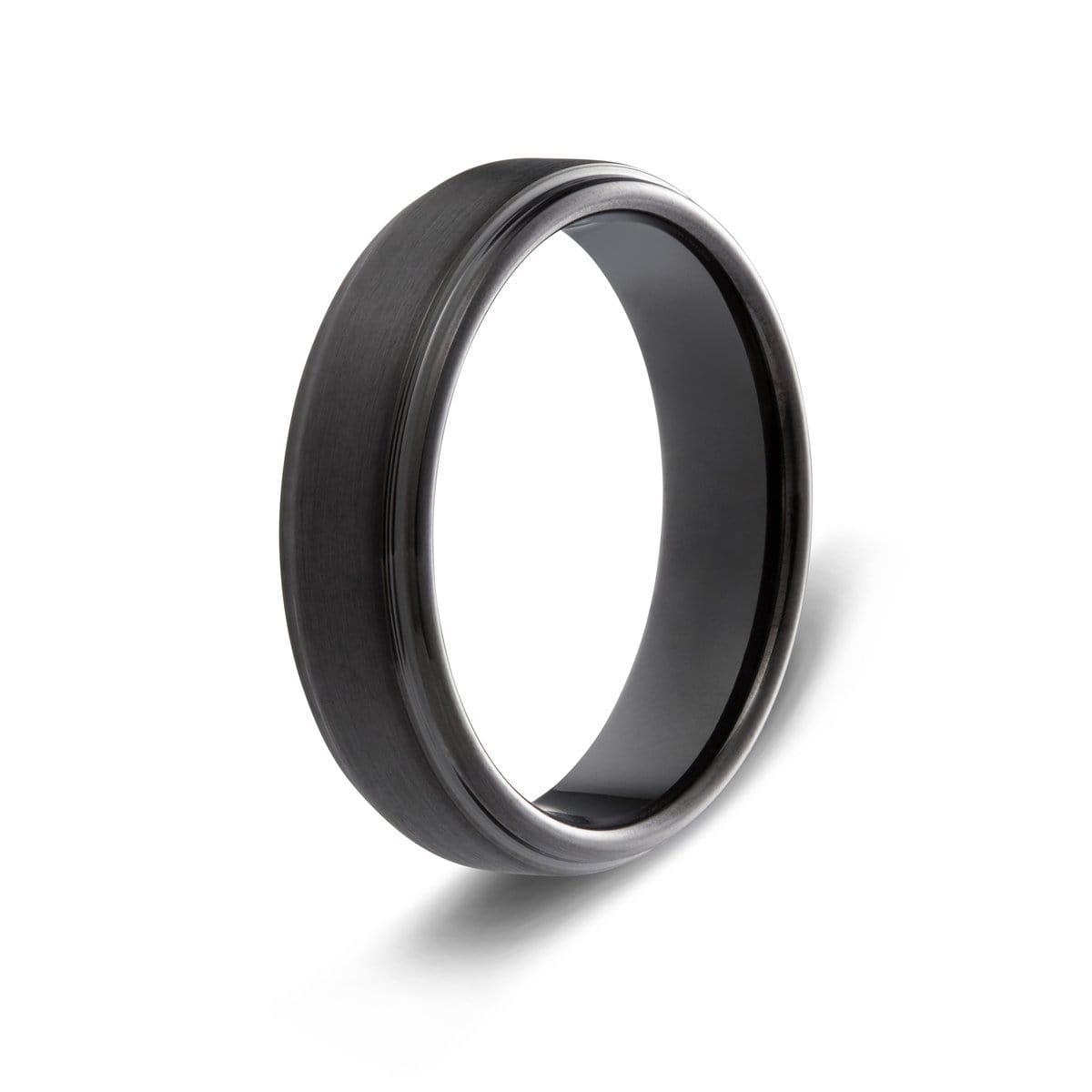 Men’s Brushed Black Tungsten Ring