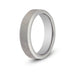 Men’s Brushed Silver Beveled Tungsten Ring